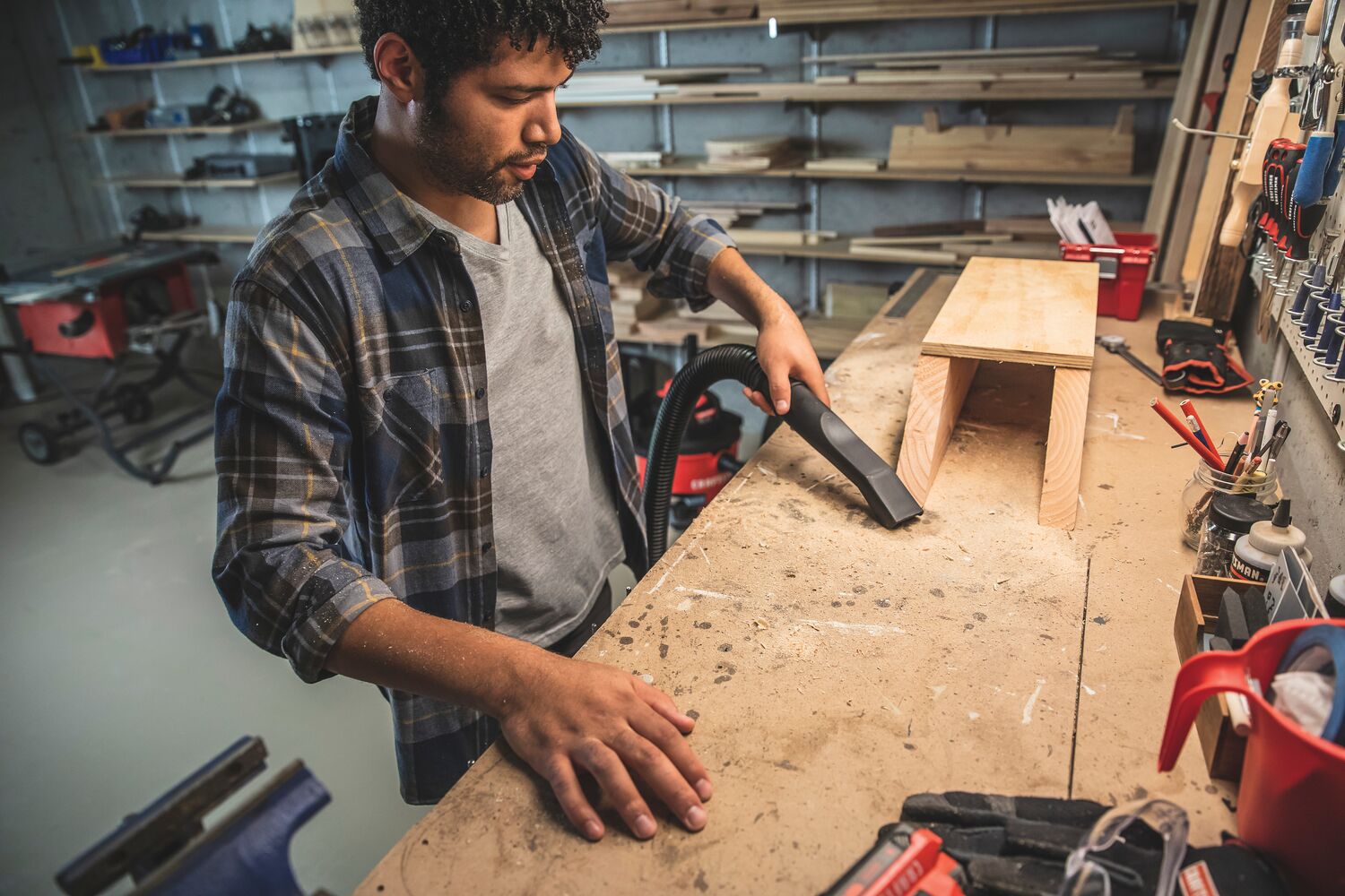 View of CRAFTSMAN Accessories: Vacuums being used by consumer