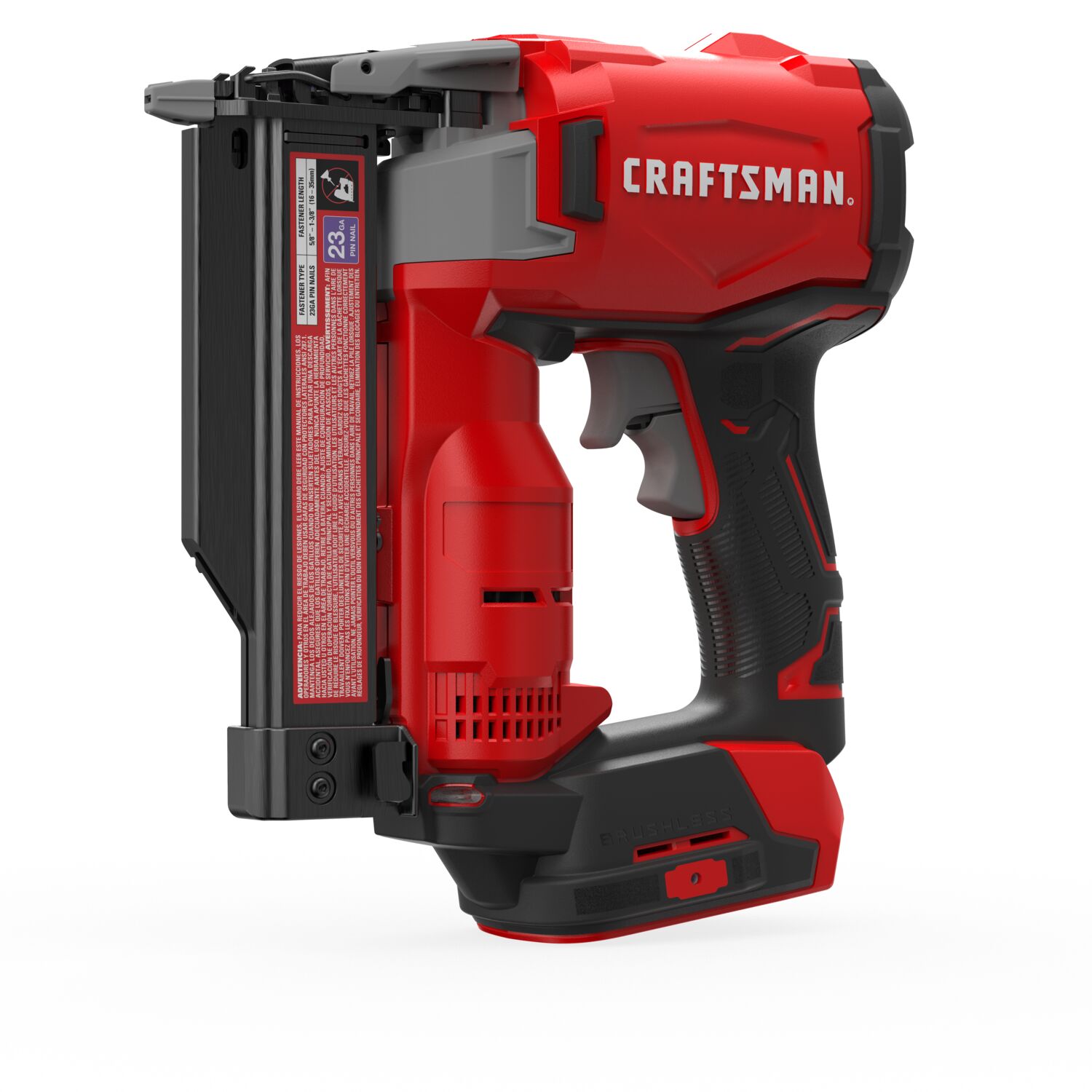 View of CRAFTSMAN Nailer: Pin on white background