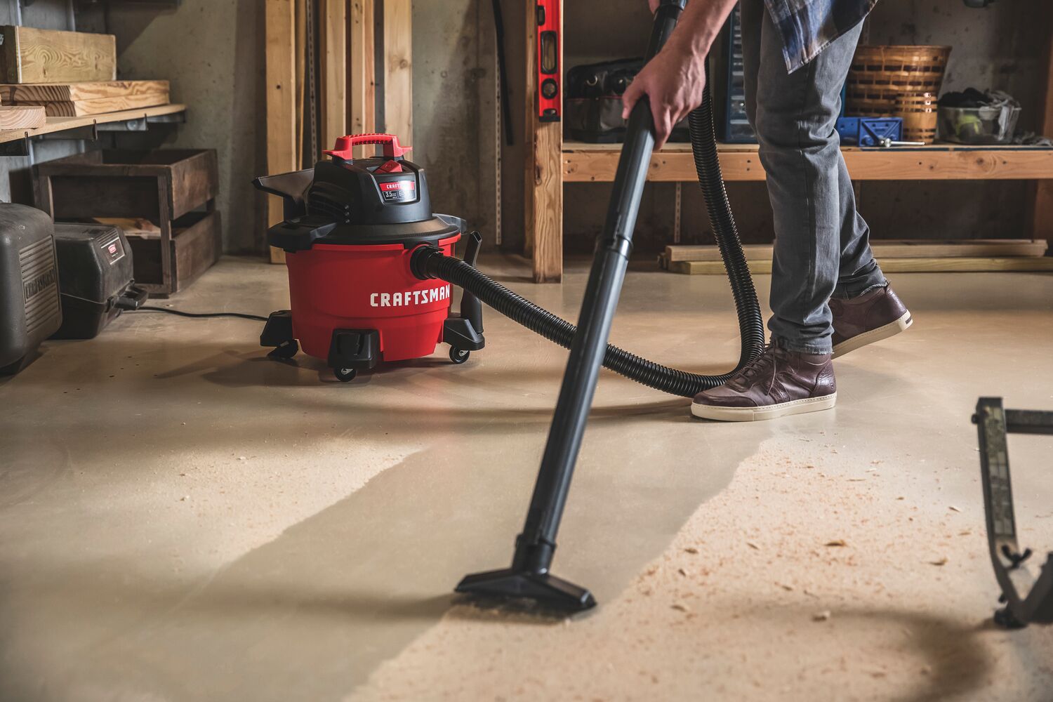 View of CRAFTSMAN Accessories: Vacuums being used by consumer